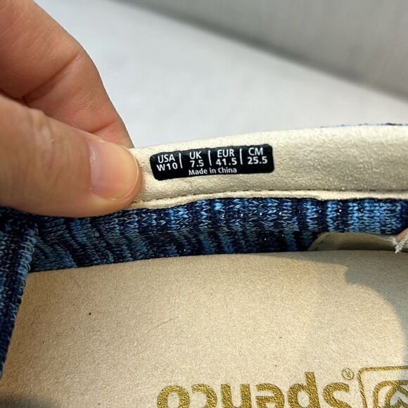 Spenco Womens Coastal Slip On Shoes Patriot Blue Sz 10 Knit Orthotic Lightweight - Picture 8 of 9